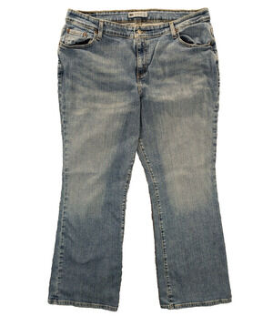 Levi's 580 Jeans Womens 20W Blue Boot Cut High-Rise Light Wash Cotton Denim